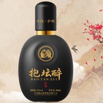 泸州老酒 抱坛醉 典雅黑 500ml 度数45%vol 包邮48元